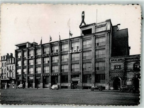 Brüssel 1956 Foto AK K.A.J. Centrale Gasthaus Auto Oldtimer