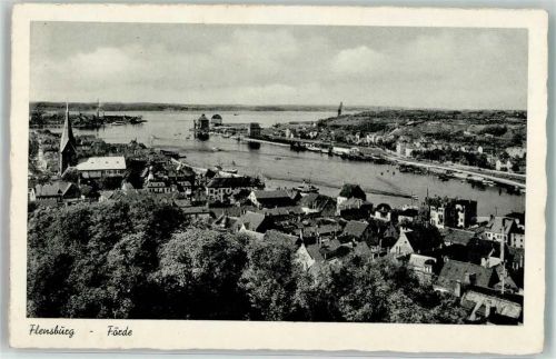 Flensburg Förde Hafen Kirche Boot Schiff