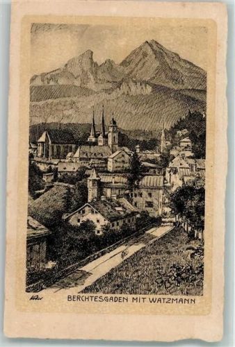 Berchtesgaden sign. Kober Watzmann