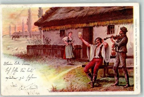 Bratislava 1901 Tracht Aus der Serie 20 Puzsta Ort lt. Stempel