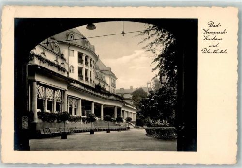 55543 W6550 Bad Kreuznach 1931 Gebrauchsspuren Palast Hotel Kurhaus