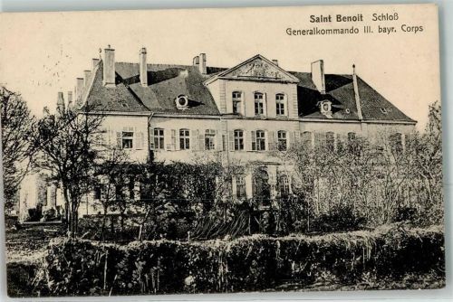 Saint-Benoit-la-Chipotte 1915 Schloss Generalkommando III. bayr. Corps