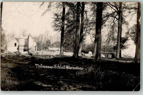 Warneton 1916 Schloss Warneton Ruinen