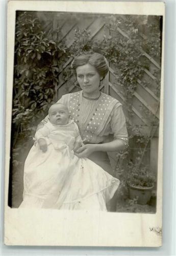 Bernburg 1912 Mutter u. Kind Ort lt. Stempel
