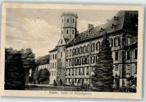 Fulda 1917 Schloßgarten