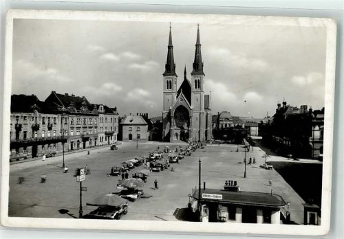 Ostrava Marktplatz Marktszene Kirche