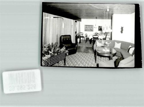Herrenwies Katholisches Pfarramt Sofa Sessel Wandbild Pflanzen Stuhl Tisch Ort handschriftlich Foto Original aus Archiv eines Ansichtskartenverlags