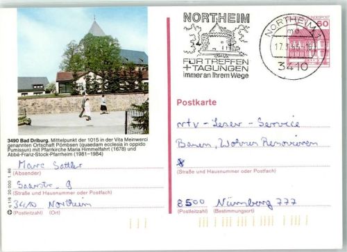 Bad Driburg Pfarrkirche Maria Himmelfahrt Abbe Franz Stock Pfarrheim Glücks Coupon Marienkäfer rtv Leser Service