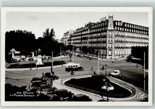 Dijon Omnibus Auto Oldtimer Denkmal Place Darcy