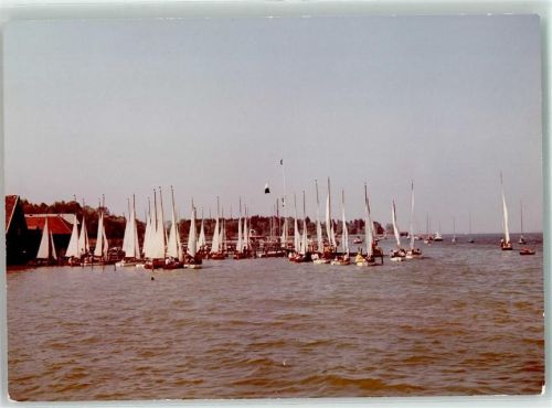 Dießen Foto Original aus Archiv eines Ansichtskartenverlag Segelboothafen auf dem Ammersee Ort handschriftlich
