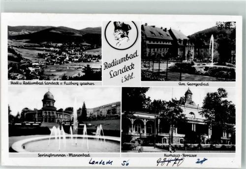Bad Landeck 1942 Prüfstelle für Luftbilder WK II Kurhaus