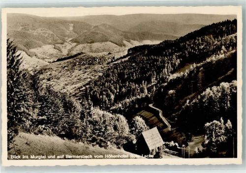 Bermersbach Blick ins Murgtal vom Hotel Rote Lache