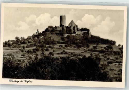 35390 W6300 Gießen , Lahn - Gleiberg Turm Kirche Ruine