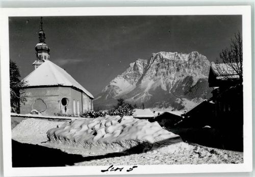 Lermoos Ort handschriftlich Winter Kirchplatz