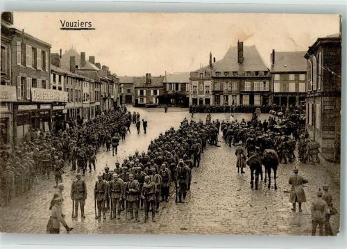 Vouziers 1916 Feldpost WK I Res.-Armee-Korps Uniform
