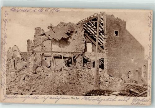 Auchy-au-Bois 1916 Feldpost WK I 7.Inf.Div.