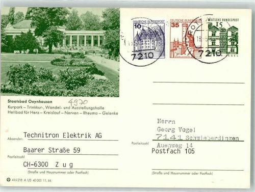 Bad Oeynhausen Kurpark Trinkkur Wandel- u. Ausstellungshalle