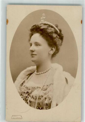 Baarn 1909 Portrait Königin Ort lt. Stempel