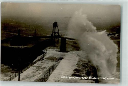 Vlissingen Nordsee-Boulevard bei Sturm