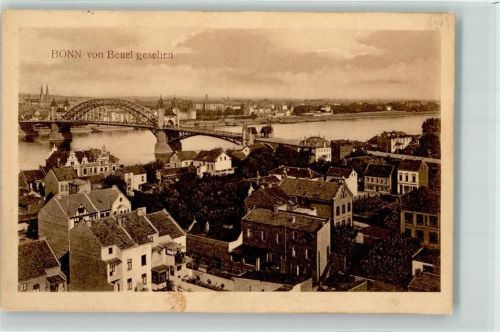 Bonn 1910 mit Rheinbrücke