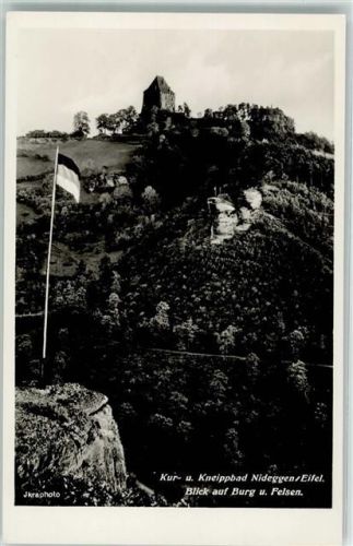 Nideggen Blick auf Burg u. Felsen