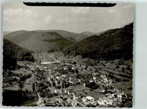 Eußerthal Foto Original aus Archiv eines Ansichtskartenverlag Fliegeraufnahme von Eußerthal mit Klosterkirche Ort handschriftlich
