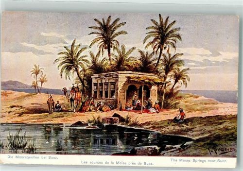 Suez 1909 sign. Perlberg, f. Mosesquellen Tracht