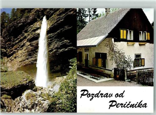 Mojstrana Wasserfall Triglav Nationalpark Pozdrav od Pericnika Slap Hüttenstempel