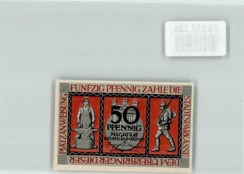 Bielefeld 50 Pfennig Schmied