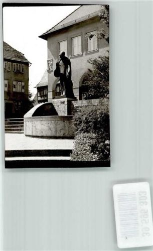 Knittlingen Faustbrunnen Rathaus Ort handschriftlich Foto Original aus Archiv eines Ansichtskartenverlags