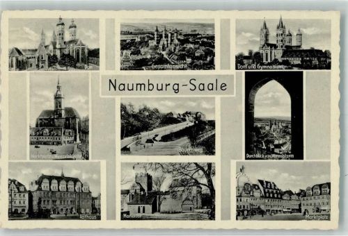 Naumburg Dom Gymnasium Marktplatz Wenzelskirche Rathaus Marientor Bauernweg