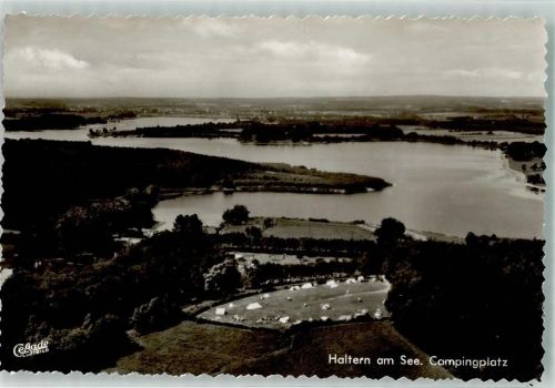 Haltern Fliegeraufnahme vom Campingplatz und Halterner Stausee