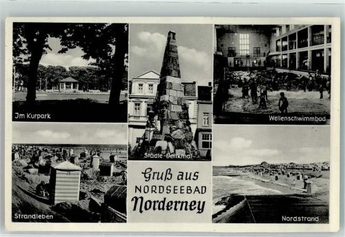 Norderney Im Kurpark Wellenschwimmbad Städte Denkmal
