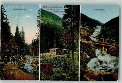 Melzergrundbaude 1926 Melzergrund Lomnitzfall