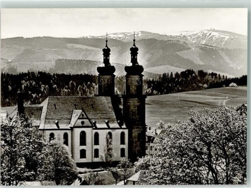 St. Peter mit Klosterkirche der Benediktiner und Feldberg