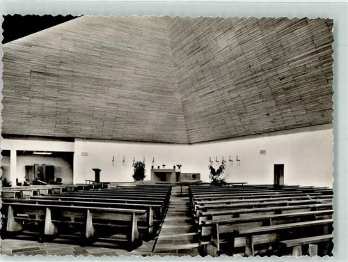 Malsch Foto Original aus Archiv eines Ansichtskartenverlag Inneres der Kirche St. Bernhard