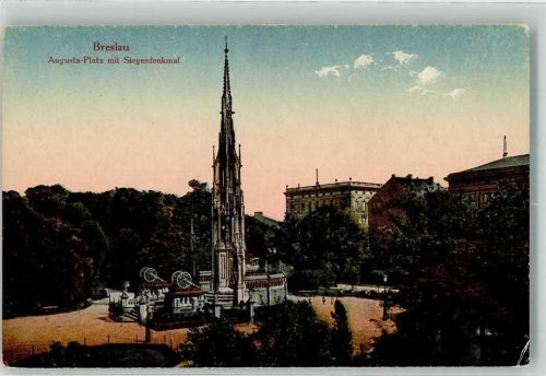 Breslau Augusta Platz Sieges- Denkmal