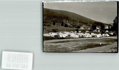 Herrenwies Camping Wohnwagen Zelt Urlaub Kirche Ort handschriftlich Foto Original aus Archiv eines Ansichtskartenverlags