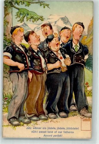 Männer in Tracht Jodeln Serie Nr. 112