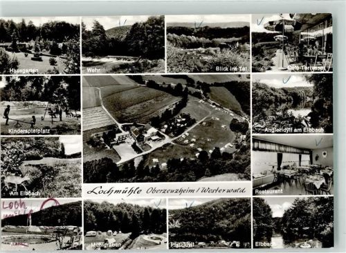 Oberzeuzheim Lochmühle Westerwald Hausgarten Wehr Tal Cafe Terrasse Kinderspielplatz Angleridyll Elbbach Restaurant Gasthaus Anlage Mühlgraben Platzidyll Camping Auto Wippe Schaukel Windmühle