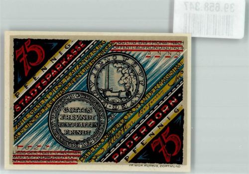 Paderborn 75 Pfennig Feierlicher Einzug d. tollen Christian am 31.1.1622