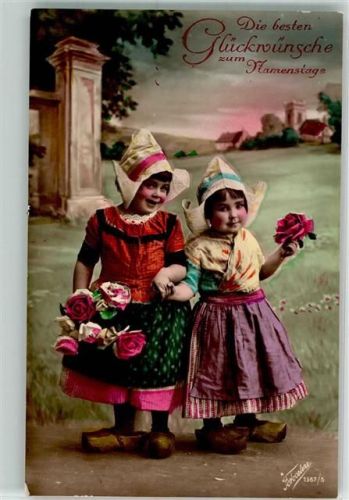 Holzschuhe Rosen Fotocelere 1367/5