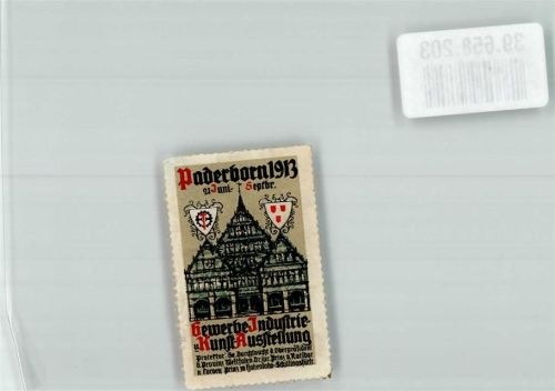 Paderborn 1913 Gewerbe Industrie u. Kunst Ausstellung