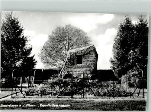 Echterdingen Graf Zeppelin Gedenkstein Foto Original aus Archiv eines Ansichtskartenverlags