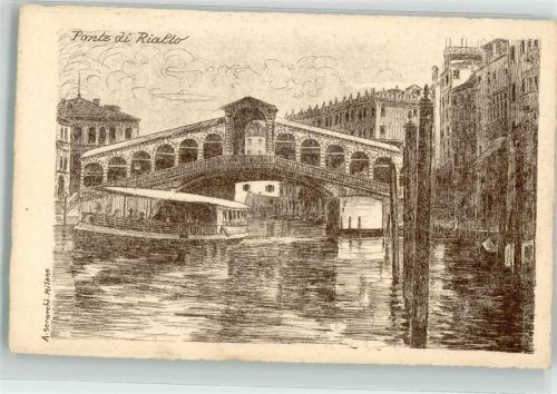 Venezia Rialtobrücke sign. Sercocchi