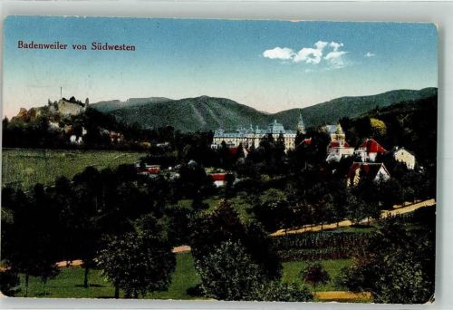 Badenweiler Von Südwesten Schloss Burg