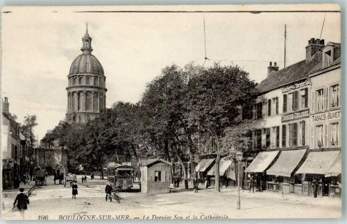 Boulogne-sur-Mer Straßenbahn Kathedrale