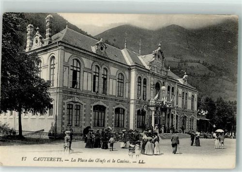 Cauterets 1929 Place des Ceufs Casino