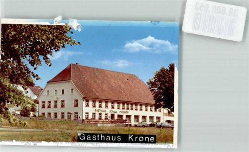 Peterzell Gasthaus Krone Ort handschriftlich Foto Original aus Archiv eines Ansichtskartenverlags