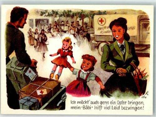 Weisstannen Kind Puppe Frau LKW Aktion f. d. Weisstannental